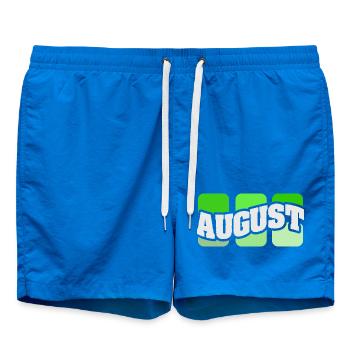 Name August - Swim Trunks - cobalt blue - Front