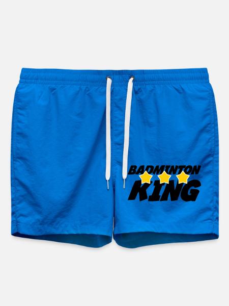 The King of Badminton - Swim Trunks - cobalt blue