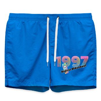 1997 – Früher Digitaler Alltag - Badeshorts - Cobalt blue - Vorne