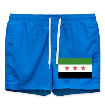 Syrian flag - Swim Trunks - cobalt blue - Front