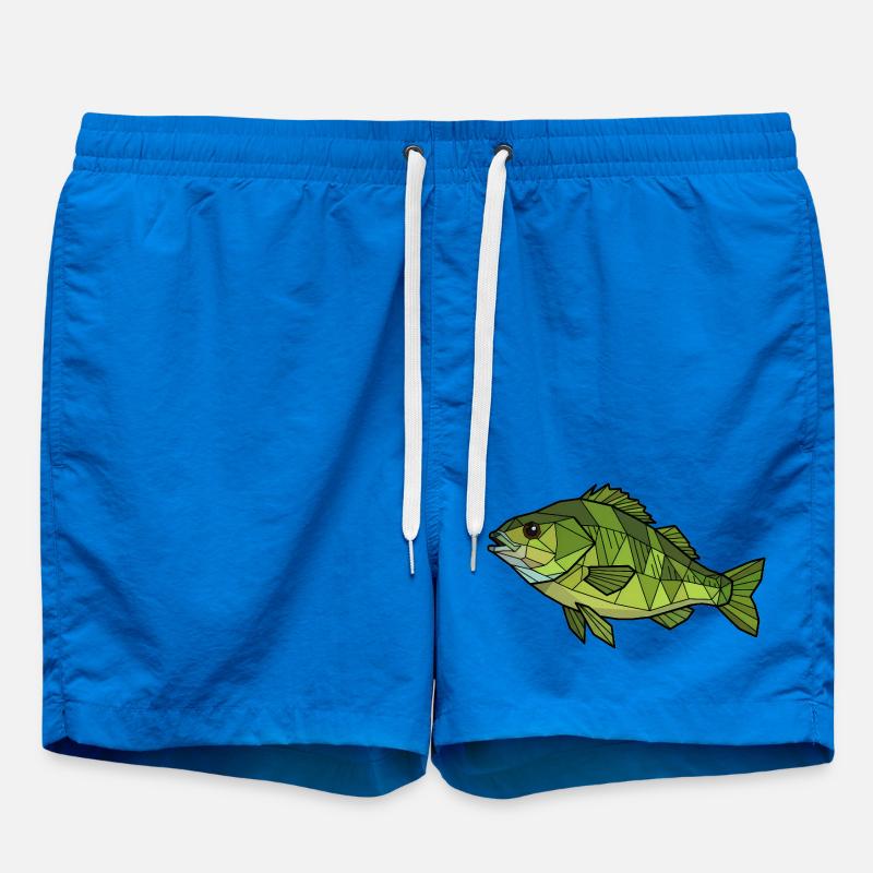 Perchoir géométrique Low Poly - Short de bain - cobalt blue
