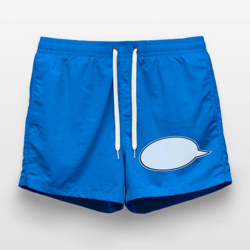 Speech Bubbles Comic Links Swim Trunks