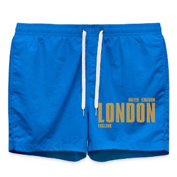 Lettrage en or de Londres - Short de bain - cobalt blue - Devant