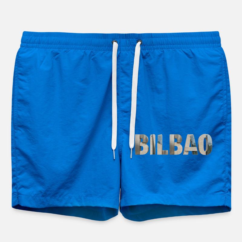 BILBAO – Typographie architecturale moderne - Short de bain - cobalt blue