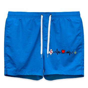 Suffolk & England Heartbeat - Swim Trunks - cobalt blue - Front