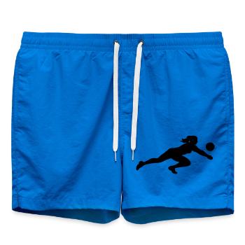 Volleyball Silhouette - Swim Trunks - cobalt blue - Front