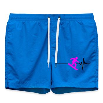 SNOWBOARDEUR BATTEMENT DE CŒUR ROSE, SPORTS D’HIVER - Short de bain - cobalt blue - Devant