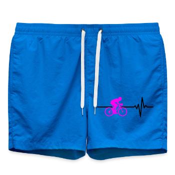 ROAD BIKE RIDING BIKE HEARTBEAT PINK BIKE - Swim Trunks - cobalt blue - Front