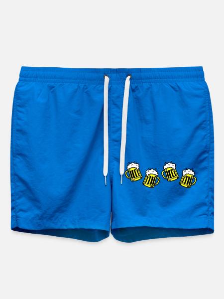 Bier Bierkrug Prost Comic - Badeshorts - Cobalt blue