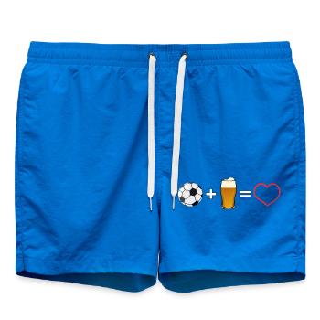 Football plus bière, c’est amour - Short de bain - cobalt blue - Devant