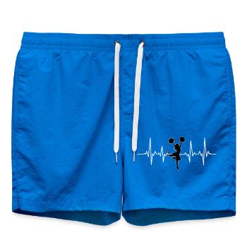 Cheerleading Herzschlag EKG - Cheerleader Lifeline - Badeshorts - Cobalt blue - Vorne