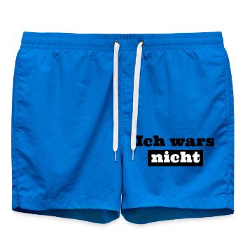 Ich wars nicht - Badeshorts - Cobalt blue - Vorne