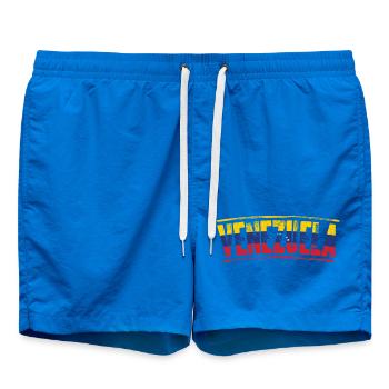 Venezuela Flag Wordmark - Swim Trunks - cobalt blue - Front