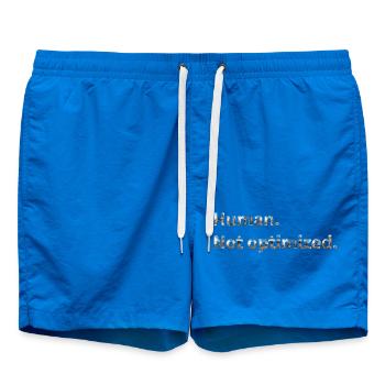 Human. Not optimized. - Badeshorts - Cobalt blue - Vorne