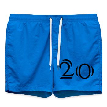 20. 20 ANS. 20e ANNIVERSAIRE. ANNIVERSAIRE 20 ANS. - Short de bain - cobalt blue - Devant