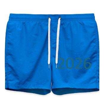 2026 Zahl Jahreszahl - Badeshorts - Cobalt blue - Vorne