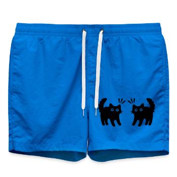 Chats Couple - Short de bain - cobalt blue - Devant