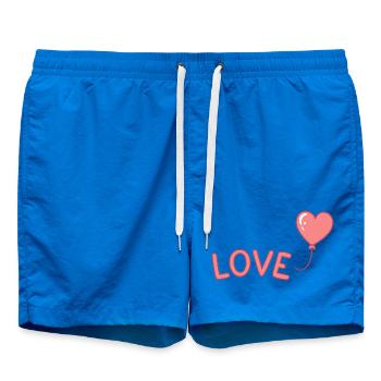 Pastell-Liebesballon-Illustration - Badeshorts - Cobalt blue - Vorne