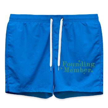 Founding Member Schriftlogo Sterne - Badeshorts - Cobalt blue - Vorne
