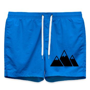 Berge Gebirge Wandern Outdoor Vektor - Badeshorts - Cobalt blue - Vorne