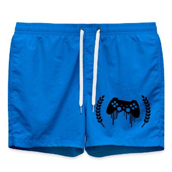 Gaming Controller Wreath - Swim Trunks - cobalt blue - Front