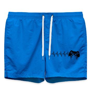 Herzschlag gaming kontroller - Badeshorts - Cobalt blue - Vorne