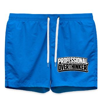 PROFESSIONAL OVERTHINKER INTROVERT - Badeshorts - Cobalt blue - Vorne