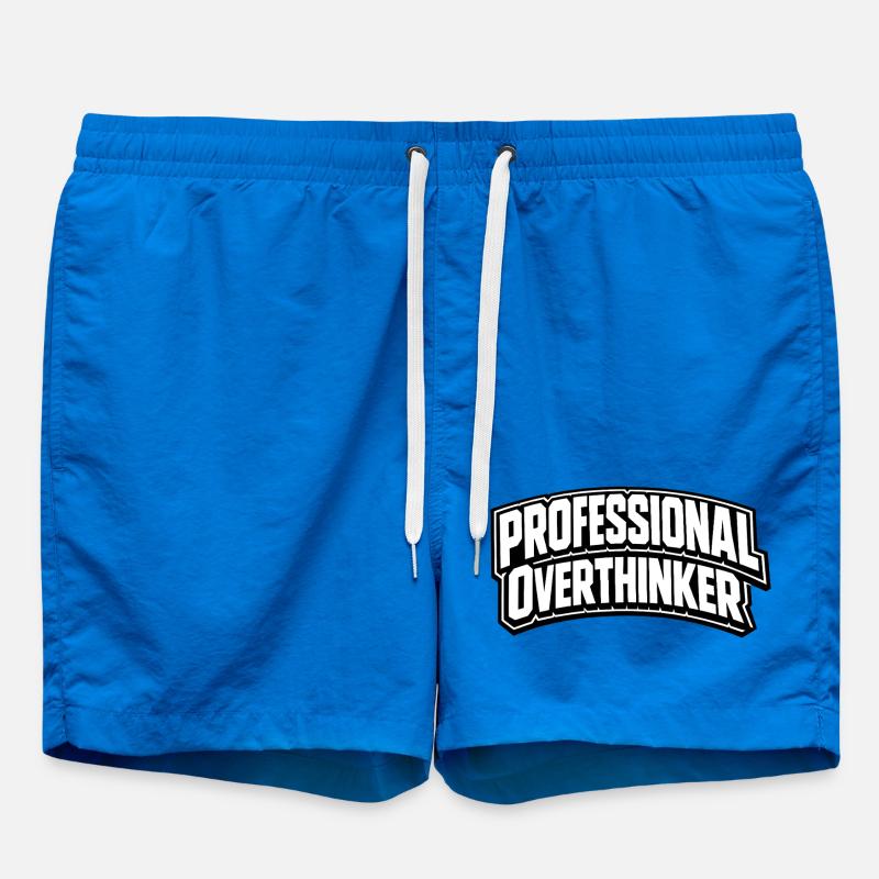 professional overthinker - Swim Trunks - cobalt blue