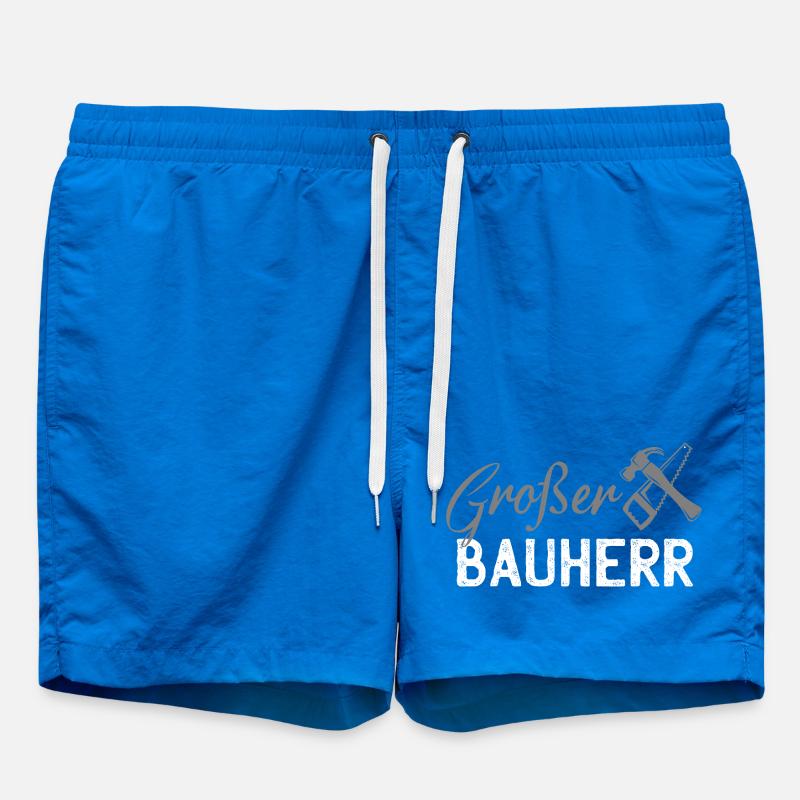 Builder Tool Silhouette - Swim Trunks - cobalt blue