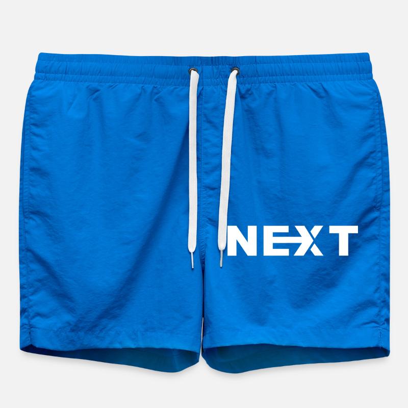 Next Texte Blanc - Short de bain - cobalt blue