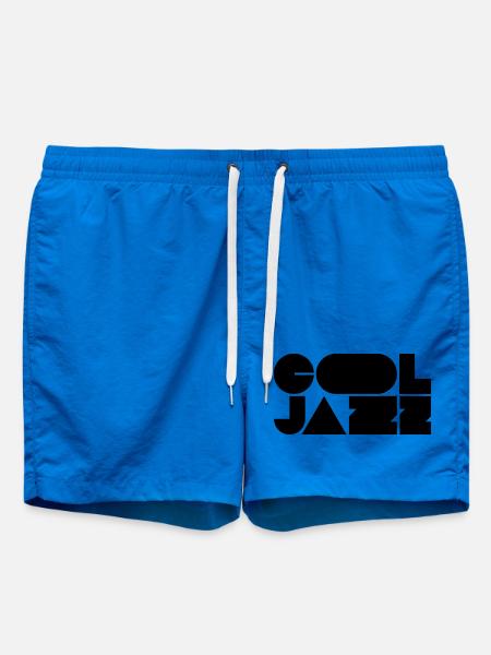 Bold cool jazz logo design - Swim Trunks - cobalt blue