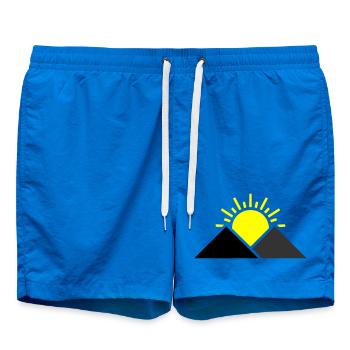 Paysage des montagnes Sun - Short de bain - cobalt blue - Devant