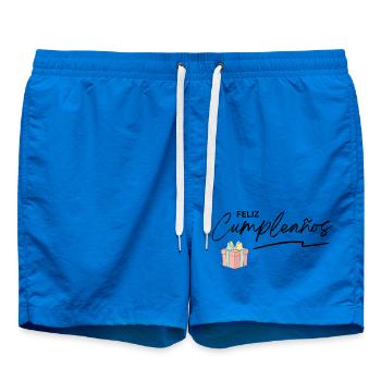Focus on a small gift - Swim Trunks - cobalt blue - Front