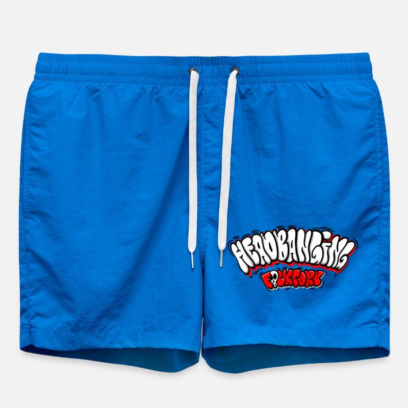 Headbanging Network Graffiti - Swim Trunks - cobalt blue
