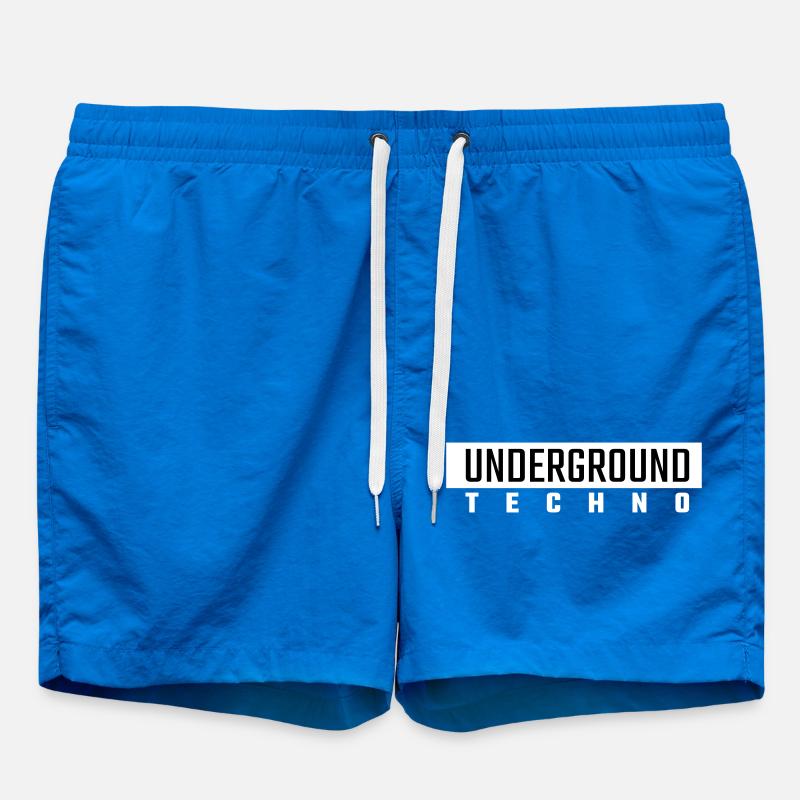 Underground Techno - Swim Trunks - cobalt blue
