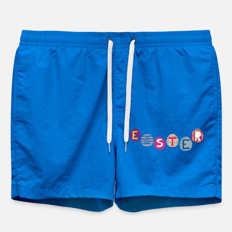 Osterbuchstaben auf bunten Eiern - Badeshorts - Cobalt blue