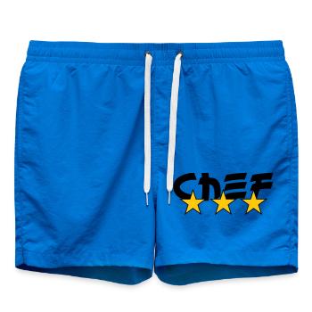 Chef - Kitchen - Cook - Swim Trunks - cobalt blue - Front