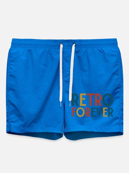 Retro forever - Swim Trunks - cobalt blue