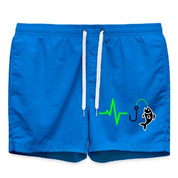Angler Pulse Fish Silhouette - Swim Trunks - cobalt blue - Front