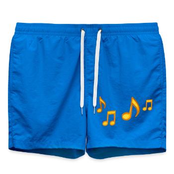 Sunny Notes Illustration - Swim Trunks - cobalt blue - Front