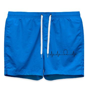 Hühner Fans -  Hahn - Gockel - Küken - Ei - Badeshorts - Cobalt blue - Vorne
