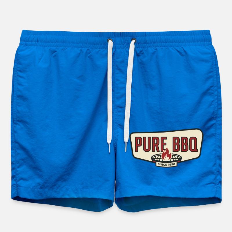 Pure Barbecue Retro Pitmaster Grill - Uimashortsit - cobalt blue