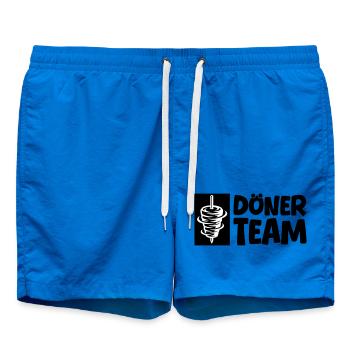 Döner Team - Badeshorts - Cobalt blue - Vorne
