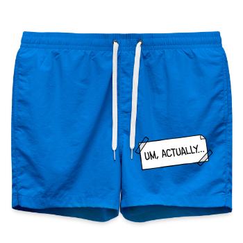 Loge de nerd pour coller des notes - Short de bain - cobalt blue - Devant