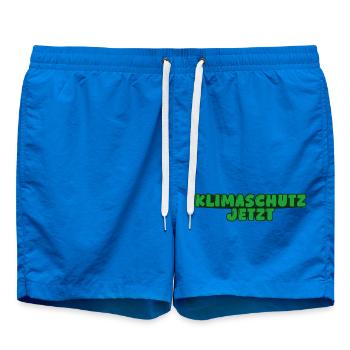 Klimaschutz jetzt - Badeshorts - Cobalt blue - Vorne