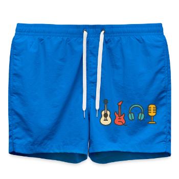 Notes musicales : Cadeau de conception rythmique et rythmique - Short de bain - cobalt blue - Devant