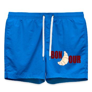 Bonjour Croissants - Short de bain - cobalt blue - Devant