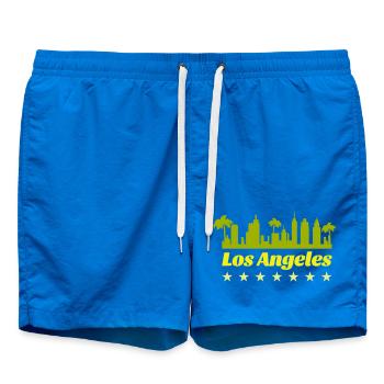 LA Skyline - Swim Trunks - cobalt blue - Front