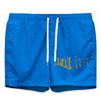 Échiquier en silhouette minimaliste - Short de bain - cobalt blue - Devant