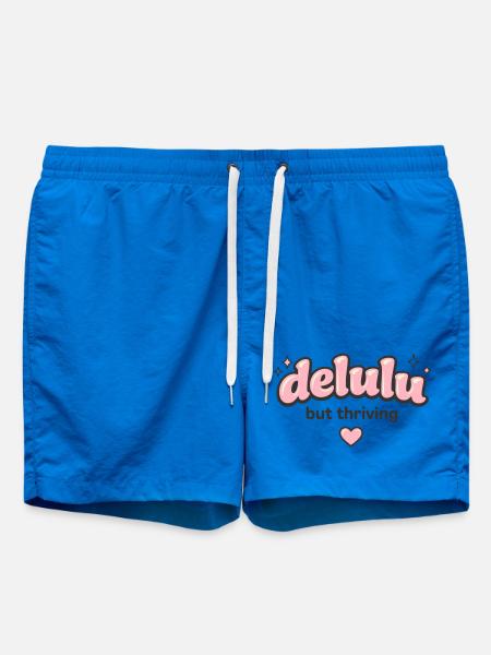Delulu Thriving Logo - Swim Trunks - cobalt blue
